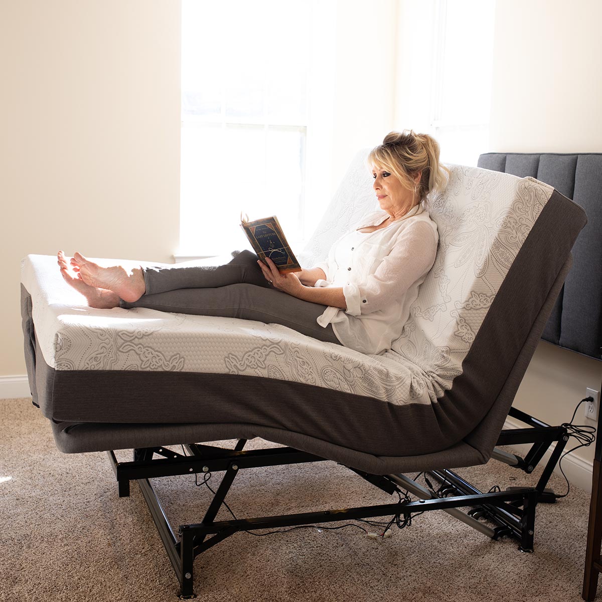 Phoenix Hospital Beds 3 motor fully electric hi lo motorized base foundation